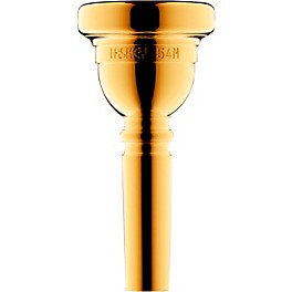 Laskey Classic Series Large Shank Trombone Mouthpiece in... Laskey Classic Series Large Shank Trombone Mouthpiece in Gold 54M