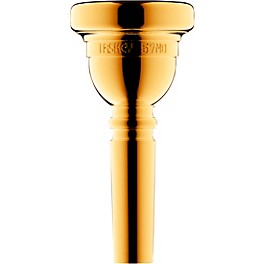 Laskey Classic Series Large Shank Trombone Mouthpiece i... Laskey Classic Series Large Shank Trombone Mouthpiece in Gold 57MD