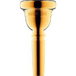 Laskey Classic Series Large Shank Trombone Mouthpiece in Gold 57D