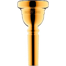 Laskey Classic Series Large Shank Bass Trombone Mouthpiece in Gold 90D