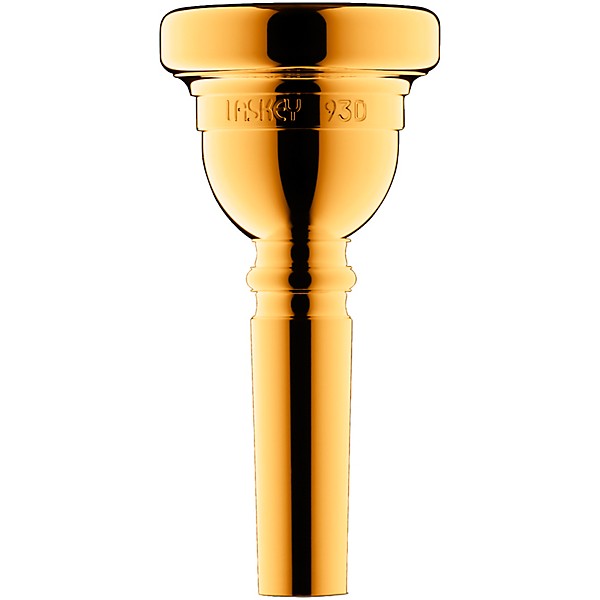 Laskey Classic Series Large Shank Bass Trombone Mouthpiece in Gold 93D