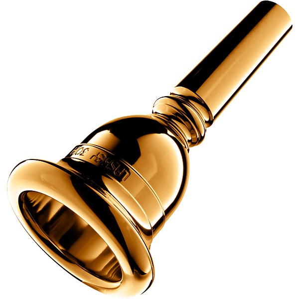 Laskey Classic G Series European Shank Tuba Mouthpiece in Gold 28G