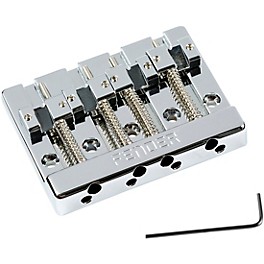 Fender HiMass 4-String Bass Bridge Assembly With Zinc Saddles Chrome