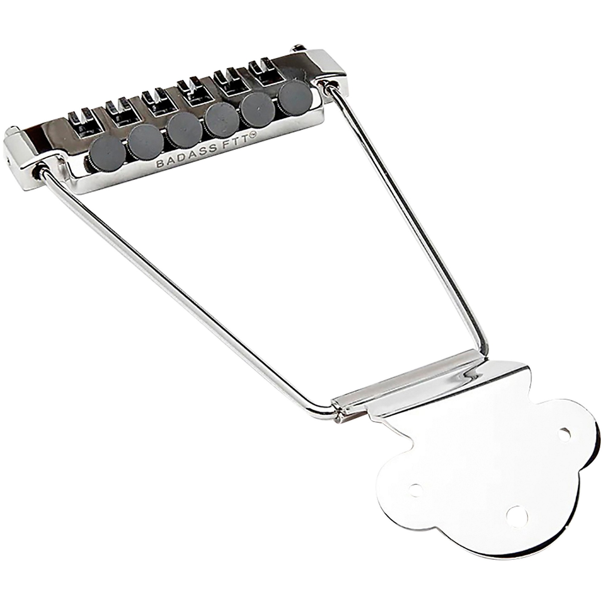 Leo Quan Badass FTT Fine Tuner Trapeze Tailpiece Nickel | Guitar