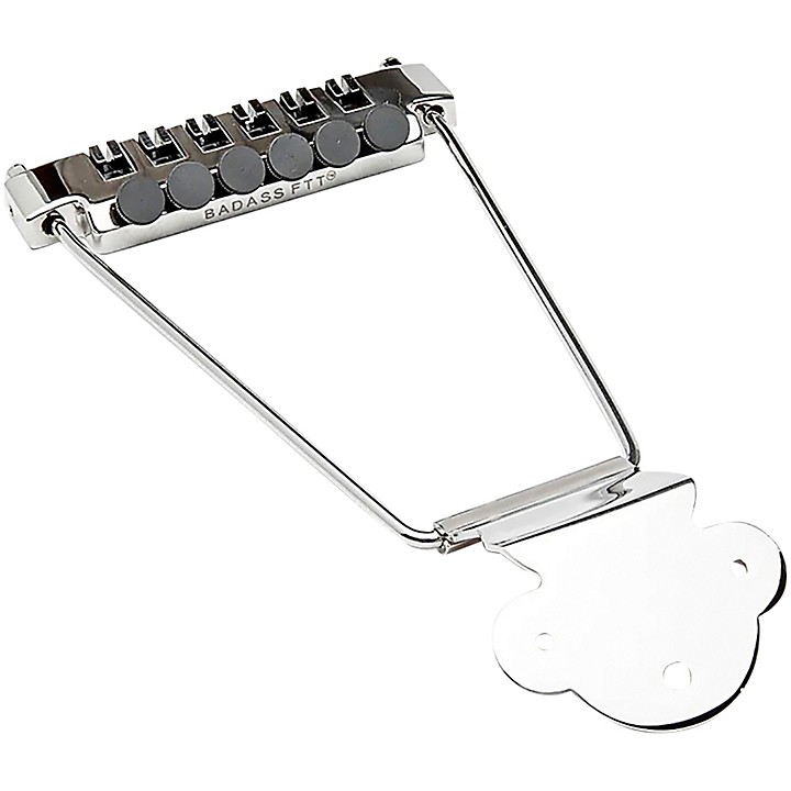 Leo Quan Badass FTT Fine Tuner Trapeze Tailpiece Nickel | Guitar