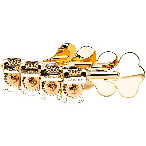 Leo Quan Badass OGT Mini Bass Tuning Keys Gold 4-in-line