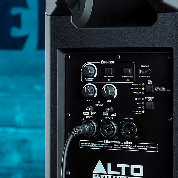 Alto TS410 10" 2-Way Powered Loudspeaker With Bluetooth, DSP and App Control