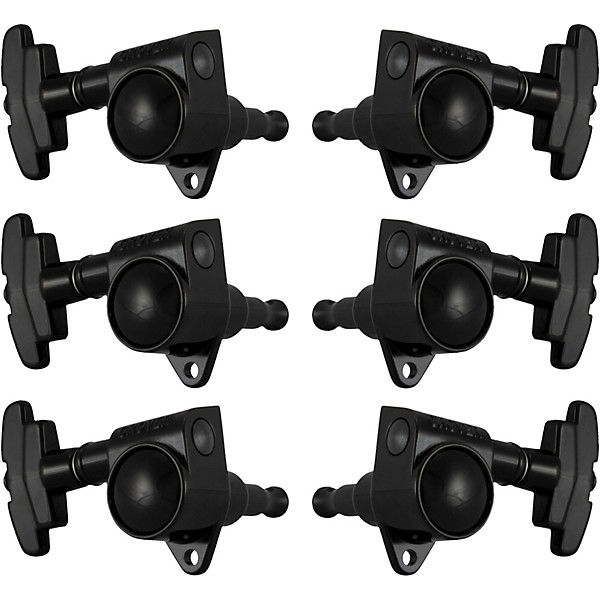 GROVER Super Rotomatics With 18:1 Gear Ratio 109-18 Series Tuning Machines Black Chrome