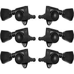 GROVER Rotomatics 102 Series Keystone Button Tuning Machines Black Chrome