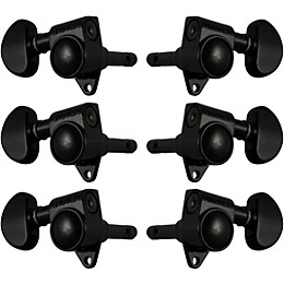 GROVER Locking Rotomatics 106 Series Tuning Machines Black Chrome