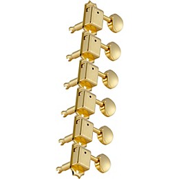 GROVER 6-in-line Vintage Deluxe 133 Series Tuning Machines Gold