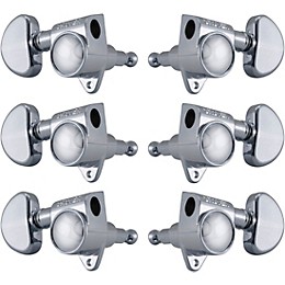 GROVER Rotomatics With 18:1 Gear Ratio 102-18 Series Standard Button Tuning Machines Chrome