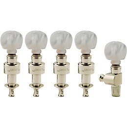 GROVER Planetary Round Pearloid Button Tuning Pegs Nickel