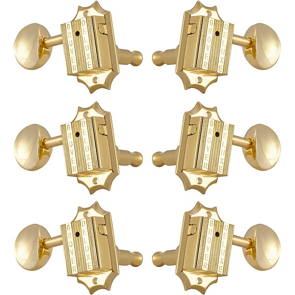 GROVER Deluxe 136 Series Tuning Machines Gold 3+3