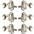 GROVER Deluxe 136 Series Tuning Machines Nickel 3+3 GROVER Deluxe 136 Series Tuning Machines Nickel 3+3