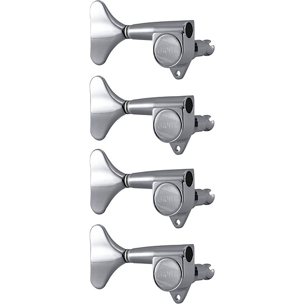 GROVER Mini Bass 144 Series Tuning Machines Chrome Reverse 4-in-line