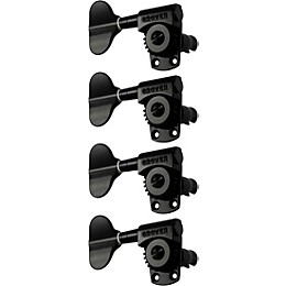 GROVER Titan Electric Bass 145 Series Tuning Machines Black Chrome Reverse 4-in-line