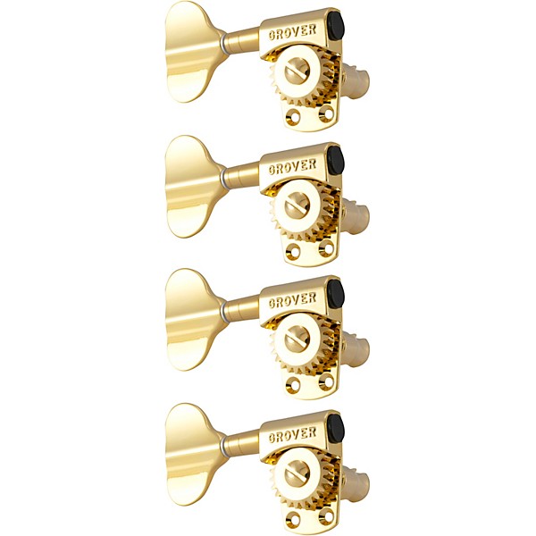 GROVER Titan Electric Bass 145 Series Tuning Machines Gold Reverse 4-in-line