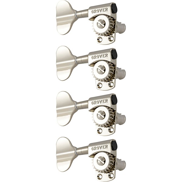 GROVER Titan Electric Bass 145 Series Tuning Machines Nickel Reverse 4-in-line