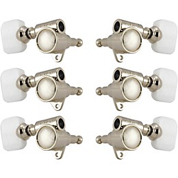 GROVER Original Milk Bottle Style Rotomatics 103 Series Pearloid Button Tuning Machines Nickel