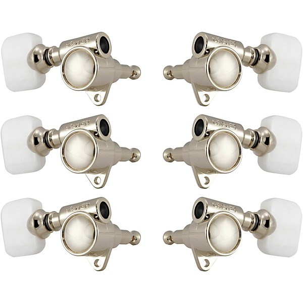 GROVER Original Milk Bottle Style Rotomatics 103 Series Pearloid Button Tuning Machines Nickel