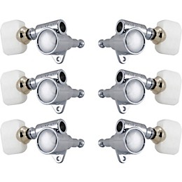 GROVER Original Milk Bottle Style Rotomatics 103 Series Pearloid Button Tuning Machines Chrome