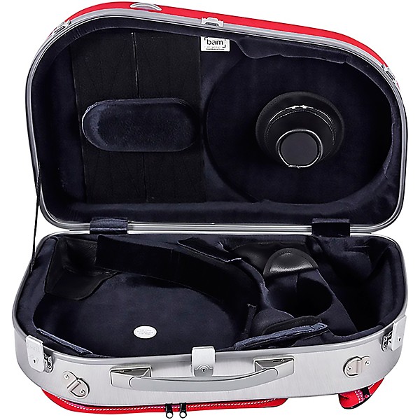 Bam L'Etoile Hightech Adjustable Detachable Bell French Horn Case Red