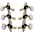 GROVER Deluxe Classic 306 Series Tuning Machines Chrome GROVER Deluxe Classic 306 Series Tuning Machines Nickel