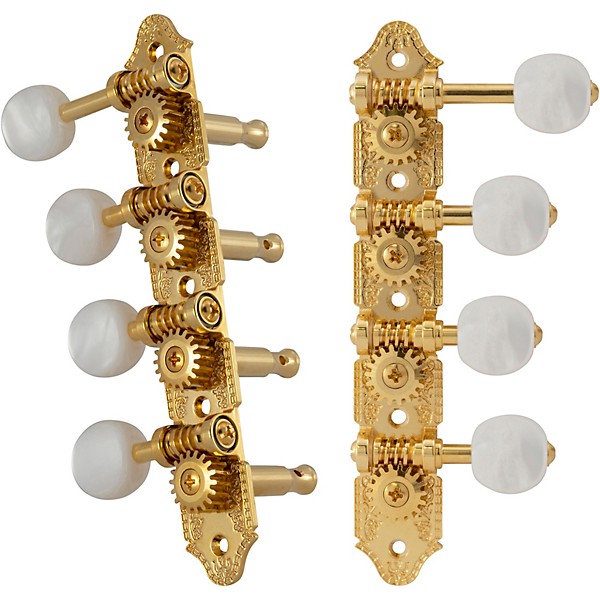 GROVER Professional Mandolin F Style 409 Series Pearloid Button Tuning Machines Gold