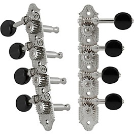 GROVER Professional Mandolin F Style 4... GROVER Professional Mandolin F Style 409 Series Black Button Tuning Machines Chrome