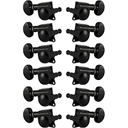 GROVER Mid-Size Rotomatics 305 Series Tuning Machin... GROVER Mid-Size Rotomatics 305 Series Tuning Machines Black Chrome 6+6