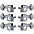 GROVER Mid-Size Rotomatics 305 Series Tuning Machines Chr... GROVER Mid-Size Rotomatics 305 Series Tuning Machines Chrome 3+3