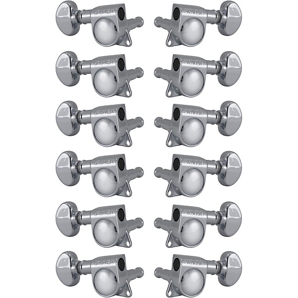 GROVER Mid-Size Rotomatics 305 Series Tuning Machines Chrome 6+6