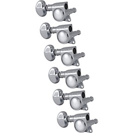 GROVER Mid-Size Rotomatics 305 Series Tunin... GROVER Mid-Size Rotomatics 305 Series Tuning Machines Chrome Reverse 6-in-line