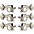 GROVER Mid-Size Rotomatics 305 Series Tuning Machines Bla... GROVER Mid-Size Rotomatics 305 Series Tuning Machines Nickel 3+3