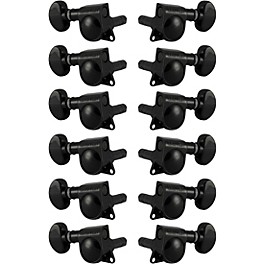 GROVER Mid-Size Locking Rotomatics 406 Seri... GROVER Mid-Size Locking Rotomatics 406 Series Tuning Machines Black Chrome 6+6