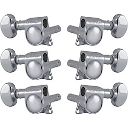 GROVER Mid-Size Locking Rotomatics 406 Series Tuning Machines Chrome 3+3