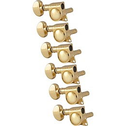 GROVER Mid-Size Locking Rotomatics 406 Series Tuning Machines Gold Reverse 6-in-line