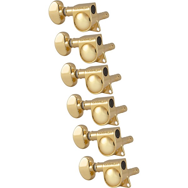 GROVER Mid-Size Locking Rotomatics 406 Series Tuning Machines Gold Reverse 6-in-line