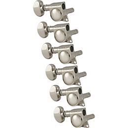 GROVER Mid-Size Locking Rotomatics 406 Series Tuning Machines Nickel Reverse 6-in-line