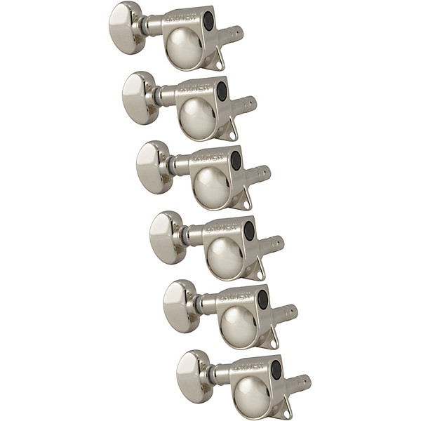 GROVER Mid-Size Locking Rotomatics 406 Series Tuning Machines Nickel Reverse 6-in-line