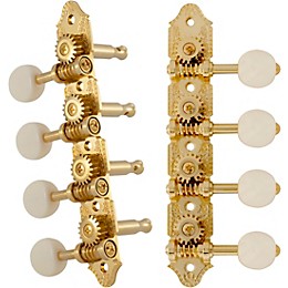 GROVER Professional Mandolin Vintage A Style 409 Series White Button Tuning Machines Gold