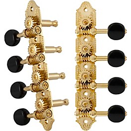 GROVER Professional Mandolin Vin... GROVER Professional Mandolin Vintage A Style 409 Series Black Button Tuning Machines Gold