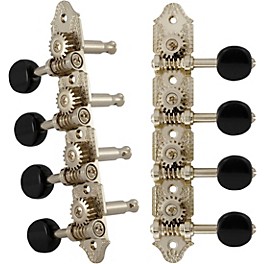 GROVER Professional Mandolin V... GROVER Professional Mandolin Vintage A Style 409 Series Black Button Tuning Machines Nickel