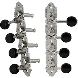 GROVER Professional Mandolin V... GROVER Professional Mandolin Vintage F Style 409 Series Black Button Tuning Machines Chrome