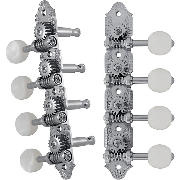 GROVER Professional Mandolin Vintage A Style 409 Series Pearloid Button Tuning Machines Chrome