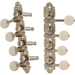 GROVER Professional Mandolin V... GROVER Professional Mandolin Vintage F Style 409 Series White Button Tuning Machines Nickel