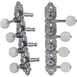 GROVER Professional Mandoli... GROVER Professional Mandolin Vintage F Style 409 Series Pearloid Button Tuning Machines Chrome