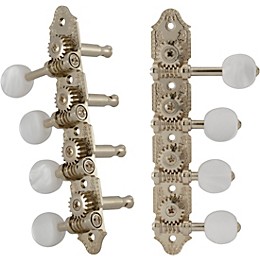 GROVER Professional Mandolin Vintage F Style 409 Series Pearloid Button Tuning Machines Nickel