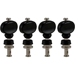 GROVER Champion #3 Series Ukulele Black Button Tuning Pegs Nickel